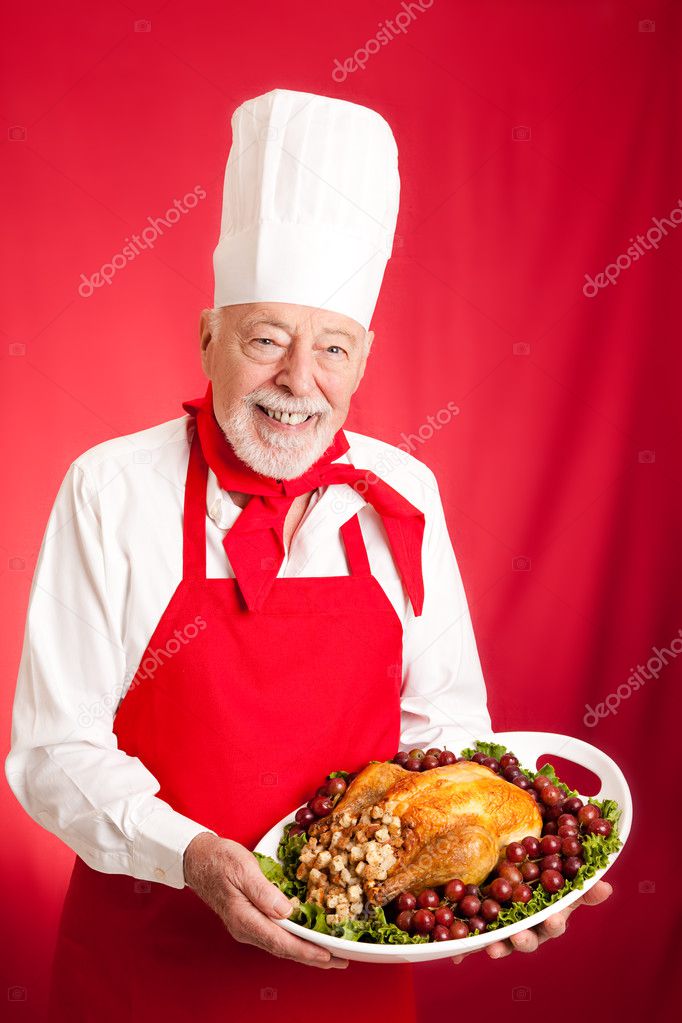 Chef Serves Holiday Dinner