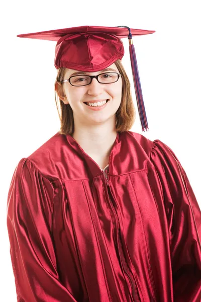 Sorrindo graduado do sexo feminino — Fotografia de Stock