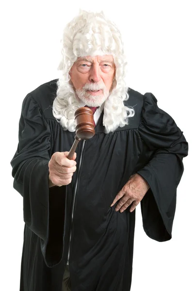 British Judge with Wig - Angry — Stock Photo, Image