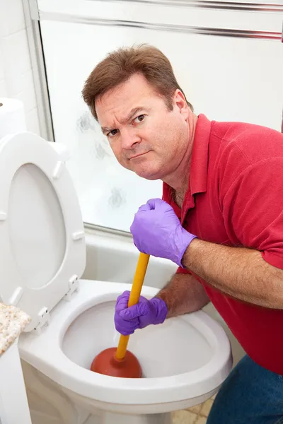 Unpleasant Plumbing Job — Stock Photo, Image