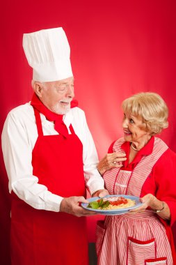 Şef İtalyan housewife için öğretir
