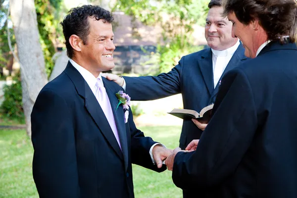 Homo-huwelijk - met deze ring — Stockfoto