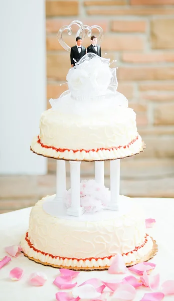 Pastel de boda para pareja gay —  Fotos de Stock