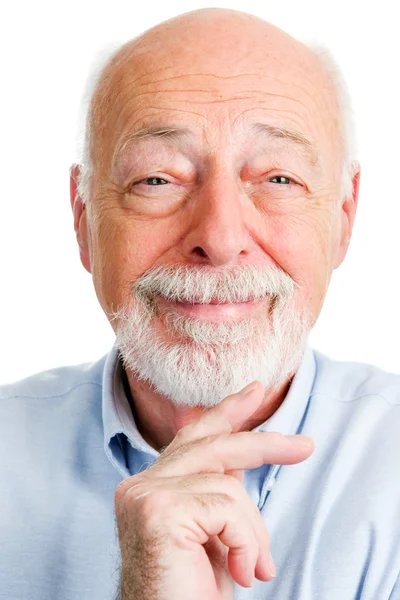 Retrato de primer plano del hombre mayor sonriente — Foto de Stock