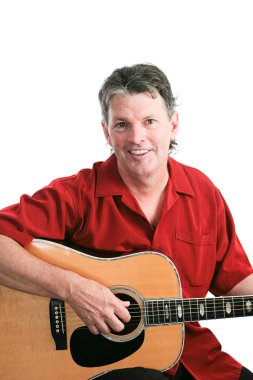gitarist beyaz portresi