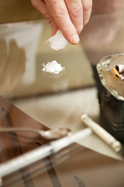 Powdered Cocaine — Stock Photo, Image