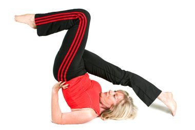 Kıdemli pilates poz uygun