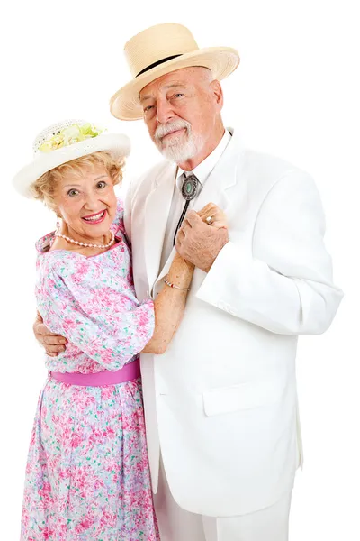 Loving Senior Couple Dancing — Stock Photo, Image