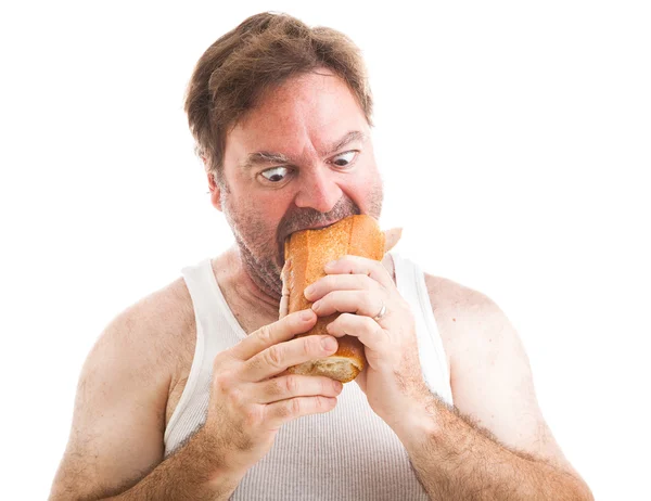 Scruffy Man - Hungry — Stock Photo, Image