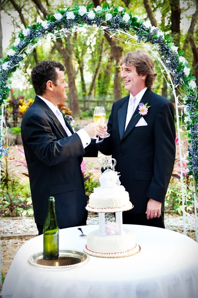 Весілля шампанське тост — стокове фото