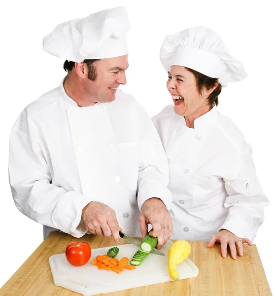 Cutting Up in Kitchen — Stock Photo, Image