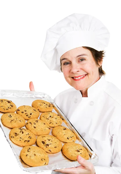 Baker with Cookies — Stock Photo, Image
