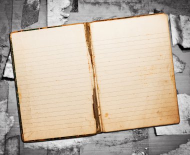 vintage kağıt üzerinde reklam billboard kalan