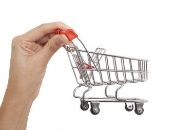 izole: alışveriş sepeti yandan