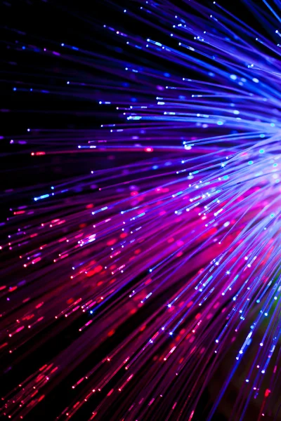 Iluminación de fibra óptica — Foto de Stock