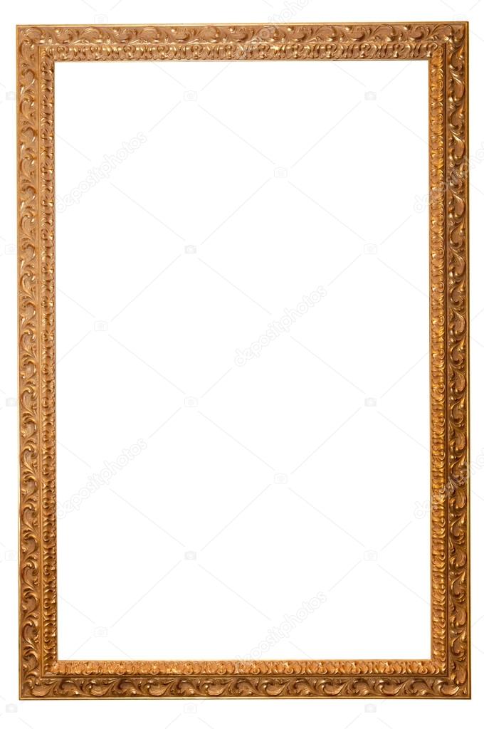 XXL isolated: Vintage wood frame