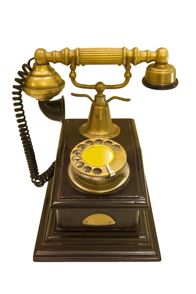 Geïsoleerd van de oude telefoon — Stockfoto