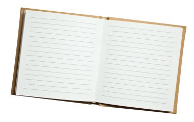 izole edilmiş beyaz defter