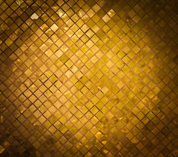 Tło grunge złotej mozaiki, złoto — Zdjęcie stockowe