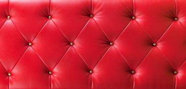 Kırmızı düğme deri arka plan