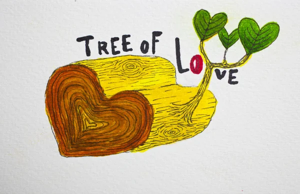 Ağaç sevgisi — Stok fotoğraf