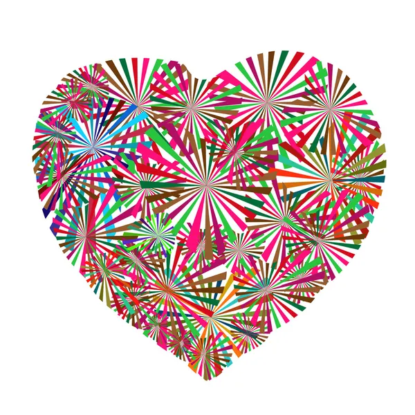 Красочное сердце для валентинки — стоковое фото