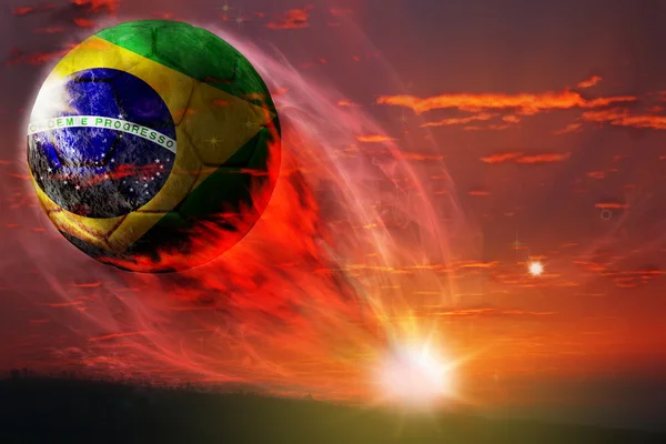 Brasil bola en la galaxia, Copa del Mundo 2014 —  Fotos de Stock