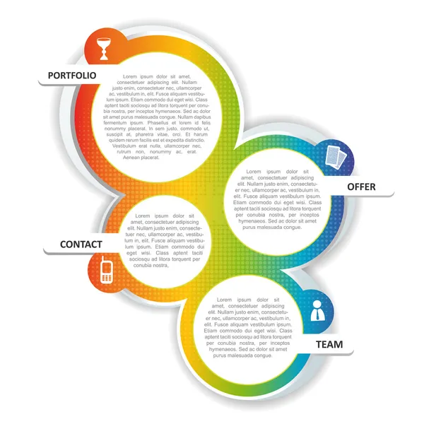 Fondo de color vectorial para folleto o sitio web — Archivo Imágenes Vectoriales