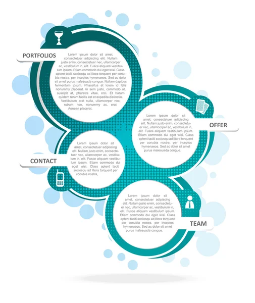 Fundo de cor vetorial para brochura ou site — Vetor de Stock