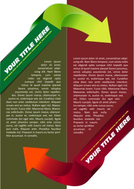 soyut broşürü arka plan