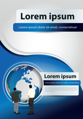 vektör broşürü arka plan konsepti şirket için