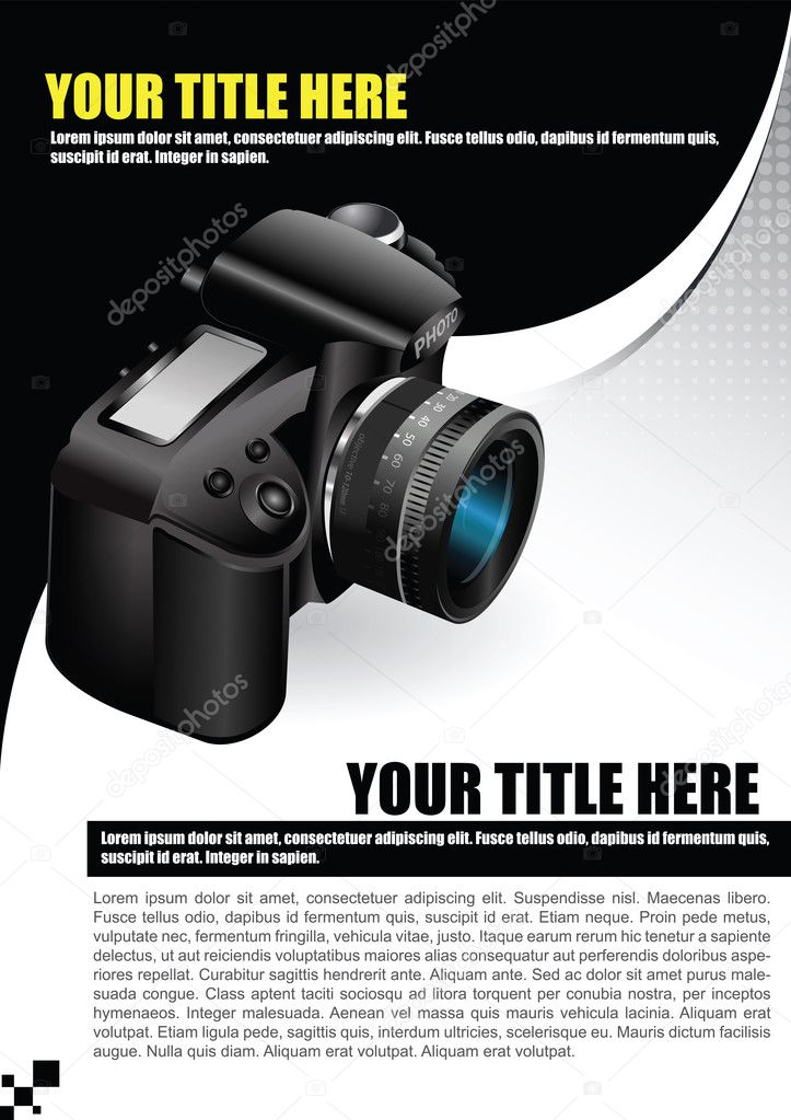 pix Dslr Background Photo Pic vector background with dslr camera vector image by c rostizna vector stock 22010677