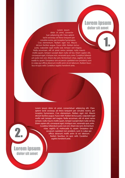 Abstrakt röd vektor bakgrund för broschyr — Stock vektor