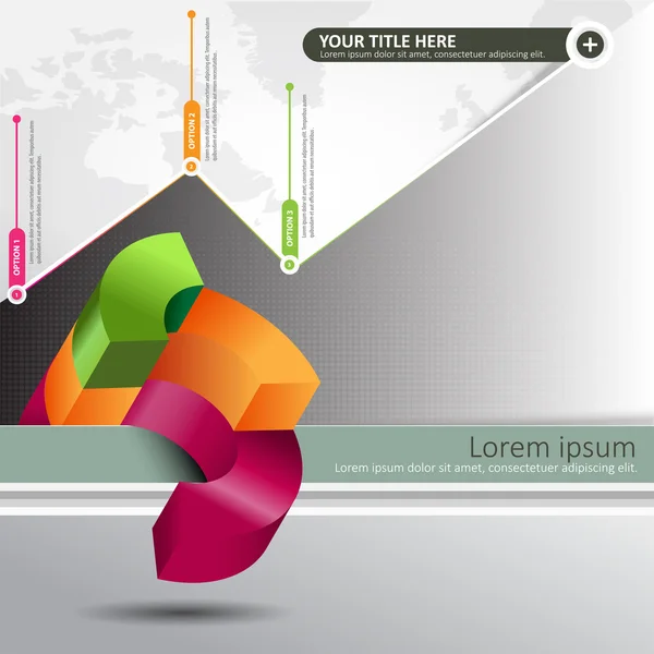 Vektor geschäftlicher Hintergrund mit Graph — Stockvektor