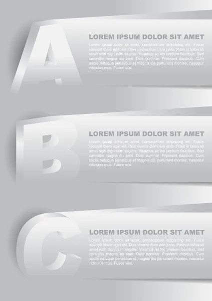 Fondo vectorial abstracto con opciones de plasticidad ABC — Archivo Imágenes Vectoriales
