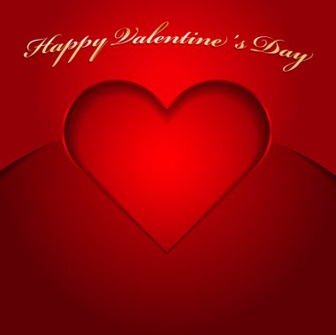 vektör kırmızı valentine arka kesim kalp