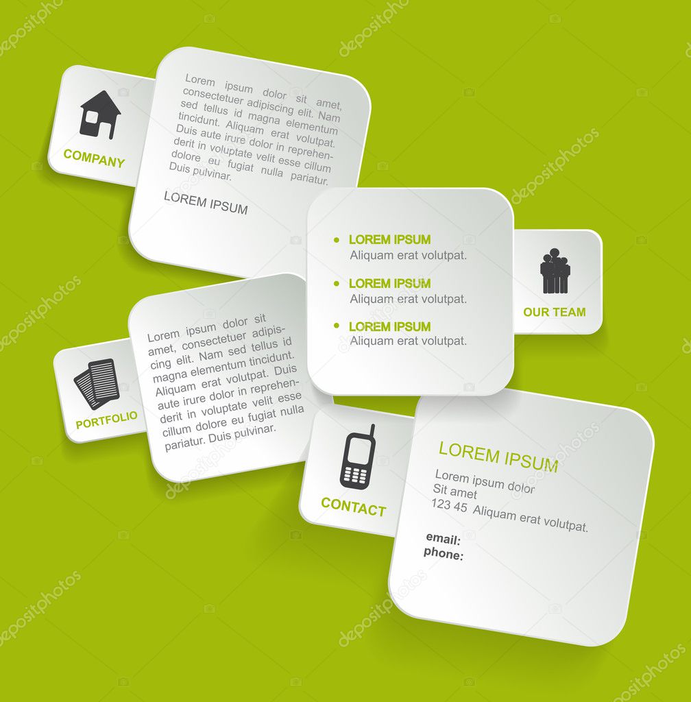 Vector background concept design for brochure or website.
