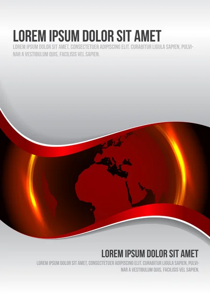 Fond vectoriel moderne pour brochure avec globe — Image vectorielle