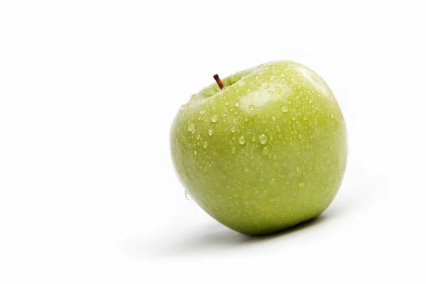 Frutas frescas. Manzana aislada sobre un fondo blanco . — Foto de Stock