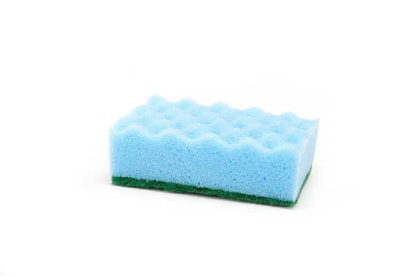 Cleaning sponge on a white background. — Stock Photo, Image
