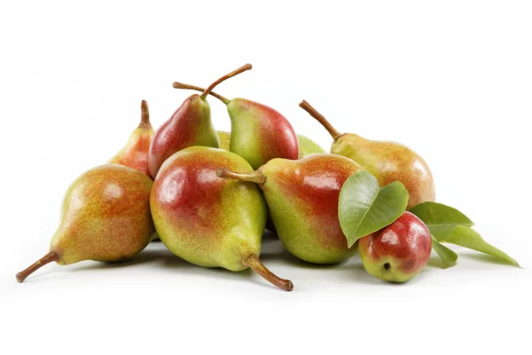 Ripe pears.Objects are isolated on a white background. — Stock Photo, Image