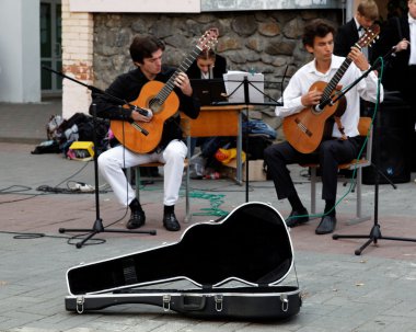 09.08.2012. Ukrayna, vinnitsa şehir Katedrali sokak. Şehir