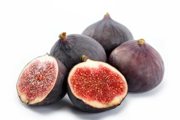 Fresh figs isolated on a white background. — Stock Photo, Image
