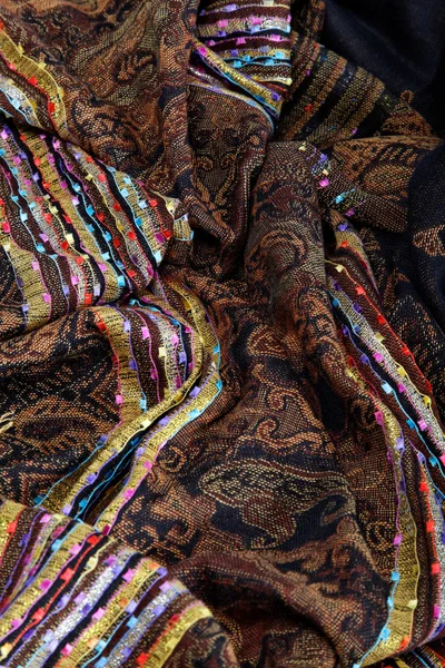 Flerfargede tekstilprøver – stockfoto