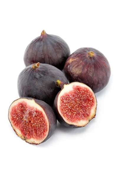 Fresh figs isolated on a white background. — Stock Photo, Image