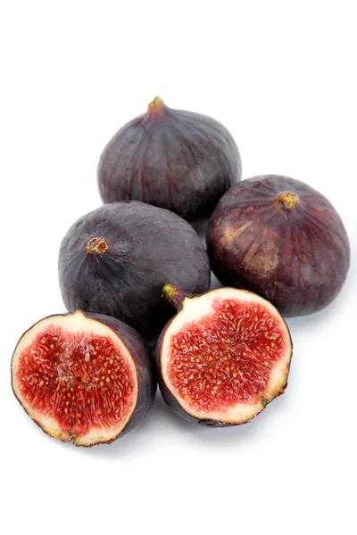 Fresh figs isolated on a white background. — Stock Photo, Image