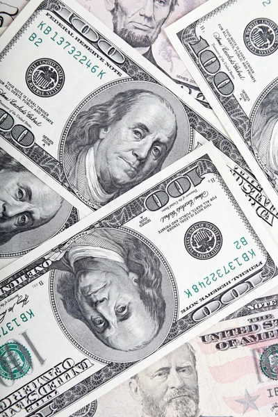 Background with money american dollars bills. — Stockfoto
