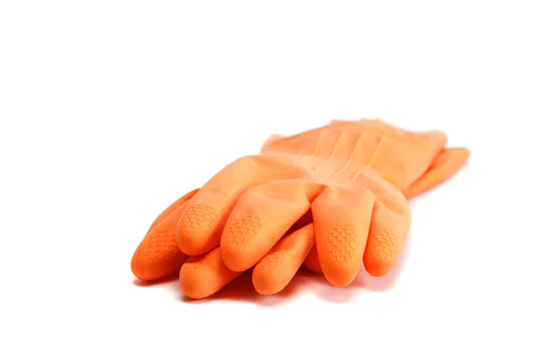 Rubber handschoenen op een witte achtergrond. — Stockfoto