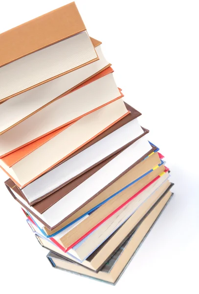 A stack of books on a white background. — Stock Photo, Image