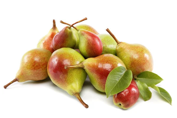 Ripe pears.Objects are isolated on a white background. — Stock Photo, Image